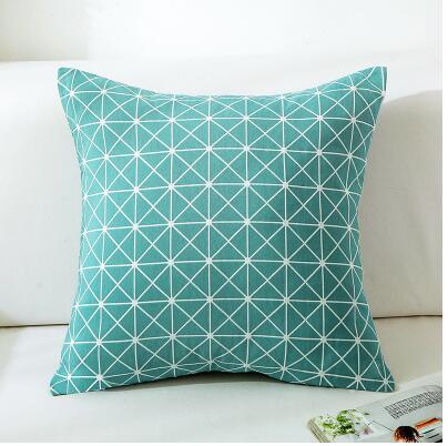 Coussin bleu vert