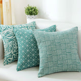 Coussin bleu vert