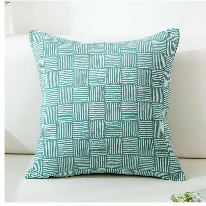 Coussin bleu vert