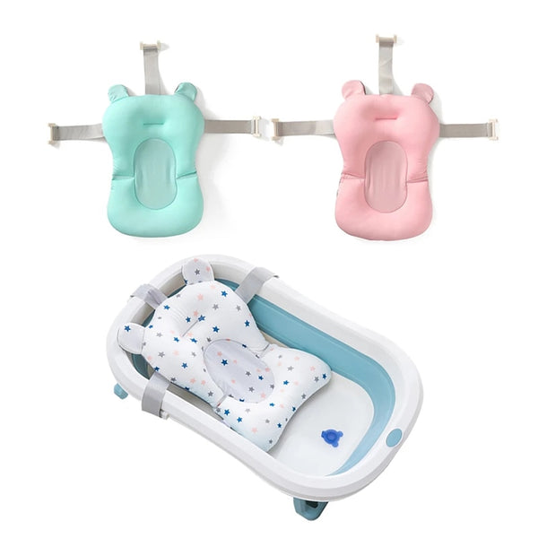 Boucles, accessoire de bain, coussin de baignoire pour nouveau-né, sièges  d'oreiller, Support de bain pour bébé, tapis de bain pour bébé