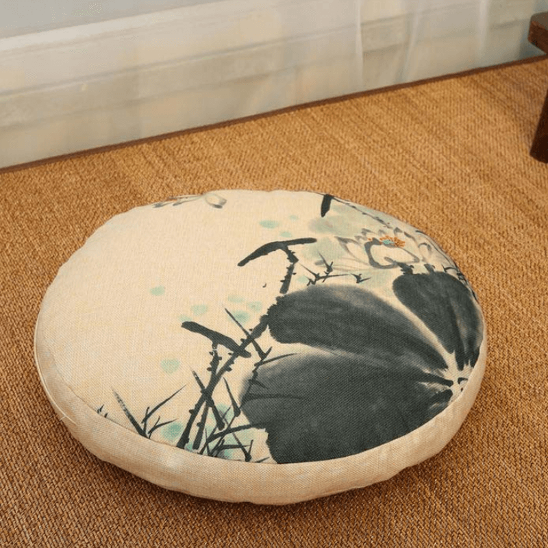 Coussin de méditation beige