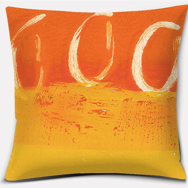 Coussin Orange Brulé