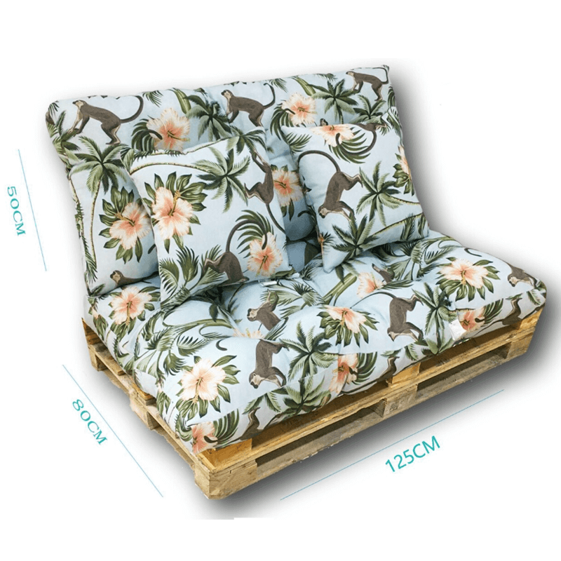 Coussin palette fleuri