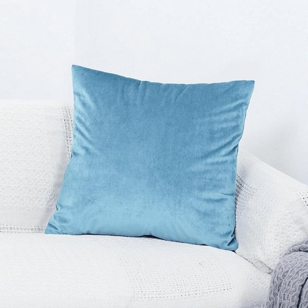 coussin bleu ciel