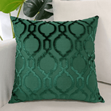 coussin vert emeraude